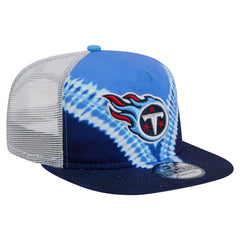 Tennessee Titans New Era Throwback Dye Golfer Snapback Hat - Light Blue/Navy on sale