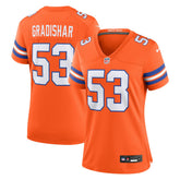 Randy Gradishar Denver Broncos Women's Mile High Collection 1977 Throwback Retired Player Game Jersey - Orange cheap