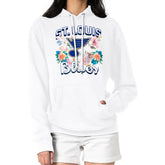 St. Louis Blues G-III 4Her by Carl Banks Women's Flower Logo Pullover Hoodie - White Hoodies