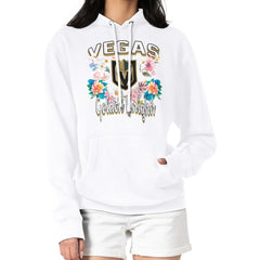 Vegas Golden Knights G-III 4Her by Carl Banks Women's Flower Logo Pullover Hoodie - White Hoodies