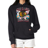 Chicago Blackhawks G-III 4Her by Carl Banks Women's Flower Logo Pullover Hoodie - Black Hoodies
