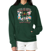 Minnesota Wild G-III 4Her by Carl Banks Women's Flower Logo Pullover Hoodie - Green Hoodies