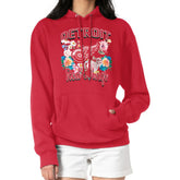 Detroit Red Wings G-III 4Her by Carl Banks Women's Flower Logo Pullover Hoodie - Red Hoodies