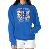 New York Islanders G-III 4Her by Carl Banks Women's Flower Logo Pullover Hoodie - Royal Hoodies