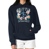 Seattle Kraken G-III 4Her by Carl Banks Women's Flower Logo Pullover Hoodie - Deep Sea Blue Hoodies