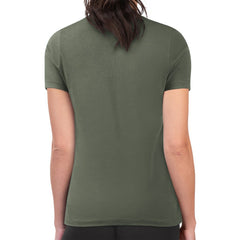 Dallas Stars G-III 4Her by Carl Banks Women's Super-Slim Fit Lightweight Flower Logo T-Shirt - Green T-shirts