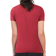 New Jersey Devils G-III 4Her by Carl Banks Women's Super-Slim Fit Lightweight Flower Logo T-Shirt - Red T-shirts