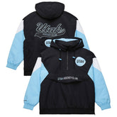 Utah Hockey Club Mitchell & Ness Retro Anorak Half-Zip Jacket - Black Jackets