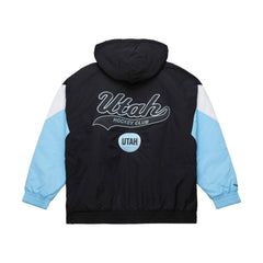 Utah Hockey Club Mitchell & Ness Retro Anorak Half-Zip Jacket - Black Jackets