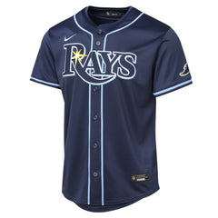 Tampa Bay Rays Youth Road Limited Jersey Navy
