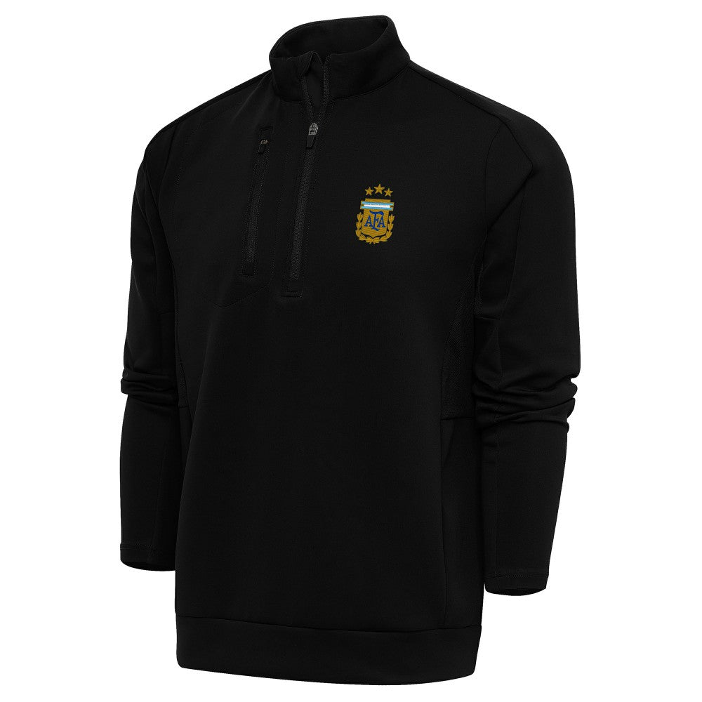 Argentina National Team Antigua Generation Quarter-Zip Pullover Top for sale - Black