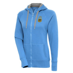 Argentina National Team Antigua Women's Victory Full-Zip Hoodie - Powder Blue shop