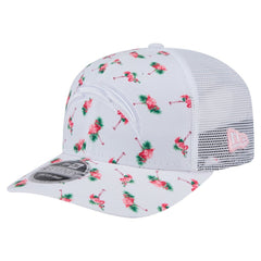 Los Angeles Chargers New Era Adventure Flamingo Pattern 9SEVENTY Stretch-Snap Hat - White for sale