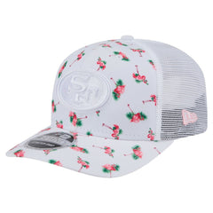 San Francisco 49ers New Era Adventure Flamingo Pattern 9SEVENTY Stretch-Snap Hat - White for sale