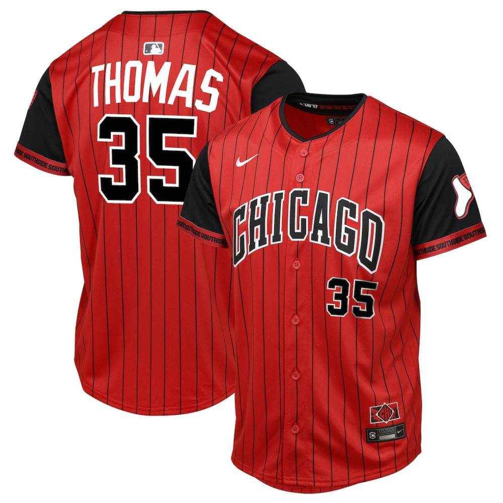 Frank Thomas Chicago White Sox Youth 2025 City Connect Limited Player Jersey Red/Black