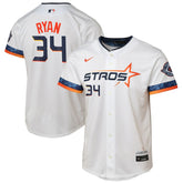Nolan Ryan Houston Astros Youth 2025 City Connect Limited Player Jersey White