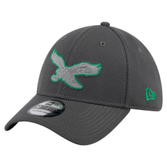 Philadelphia Eagles New Era Throwback Logo Main 39THIRTY Flex Hat - Graphite cheap