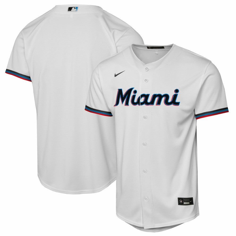 Miami Marlins Youth Home Replica Jersey White