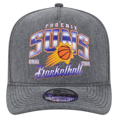 Phoenix Suns Throwback Washed Pre-Curved 9FIFTY Snapback Hat - Charcoal discount