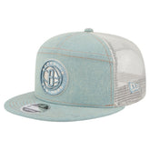 Brooklyn Nets Adventure Denim Split Panel 9FIFTY Snapback Trucker Hat online