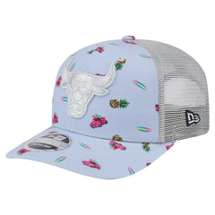 Chicago Bulls Adventure Aloha Pattern 9SEVENTY Stretch-Snap Hat - Light Blue/Gray for sale