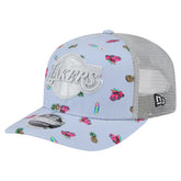 Los Angeles Lakers Adventure Aloha Pattern 9SEVENTY Stretch-Snap Hat - Light Blue/Gray online