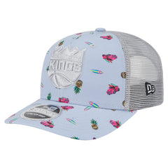 Sacramento Kings Adventure Aloha Pattern 9SEVENTY Stretch-Snap Hat - Light Blue/Gray for sale