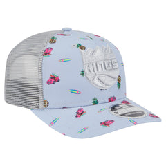 Sacramento Kings Adventure Aloha Pattern 9SEVENTY Stretch-Snap Hat - Light Blue/Gray for sale