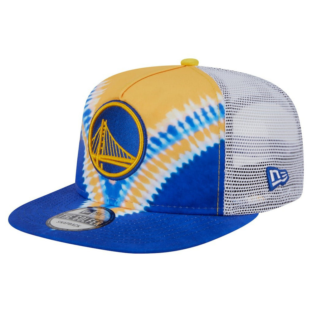 Golden State Warriors Throwback Dye Golfer Snapback Hat sale - Royal/Gold for sale