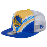 Golden State Warriors Throwback Dye Golfer Snapback Hat sale - Royal/Gold for sale