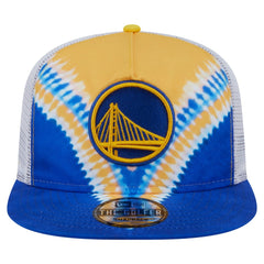 Golden State Warriors Throwback Dye Golfer Snapback Hat sale - Royal/Gold for sale