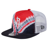 Houston Rockets Throwback Dye Golfer Snapback Hat sale - Black/Red cheap