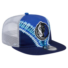 Dallas Mavericks Throwback Dye Golfer Snapback Hat sale - Navy/Blue cheap