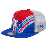 Philadelphia 76ers Throwback Dye Golfer Snapback Hat - Royal/Red on sale