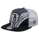 Brooklyn Nets Throwback Dye Golfer Snapback Hat - Black/Gray shop