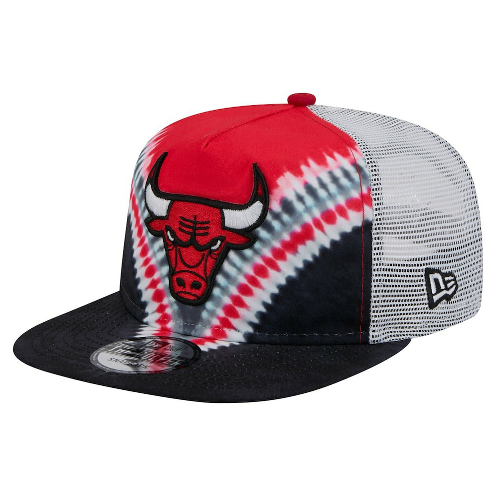 Chicago Bulls Throwback Dye Golfer Snapback Hat - Black/Red sale