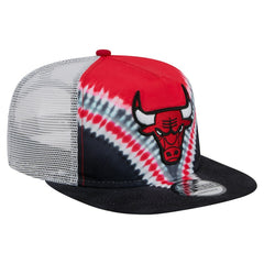 Chicago Bulls Throwback Dye Golfer Snapback Hat - Black/Red sale