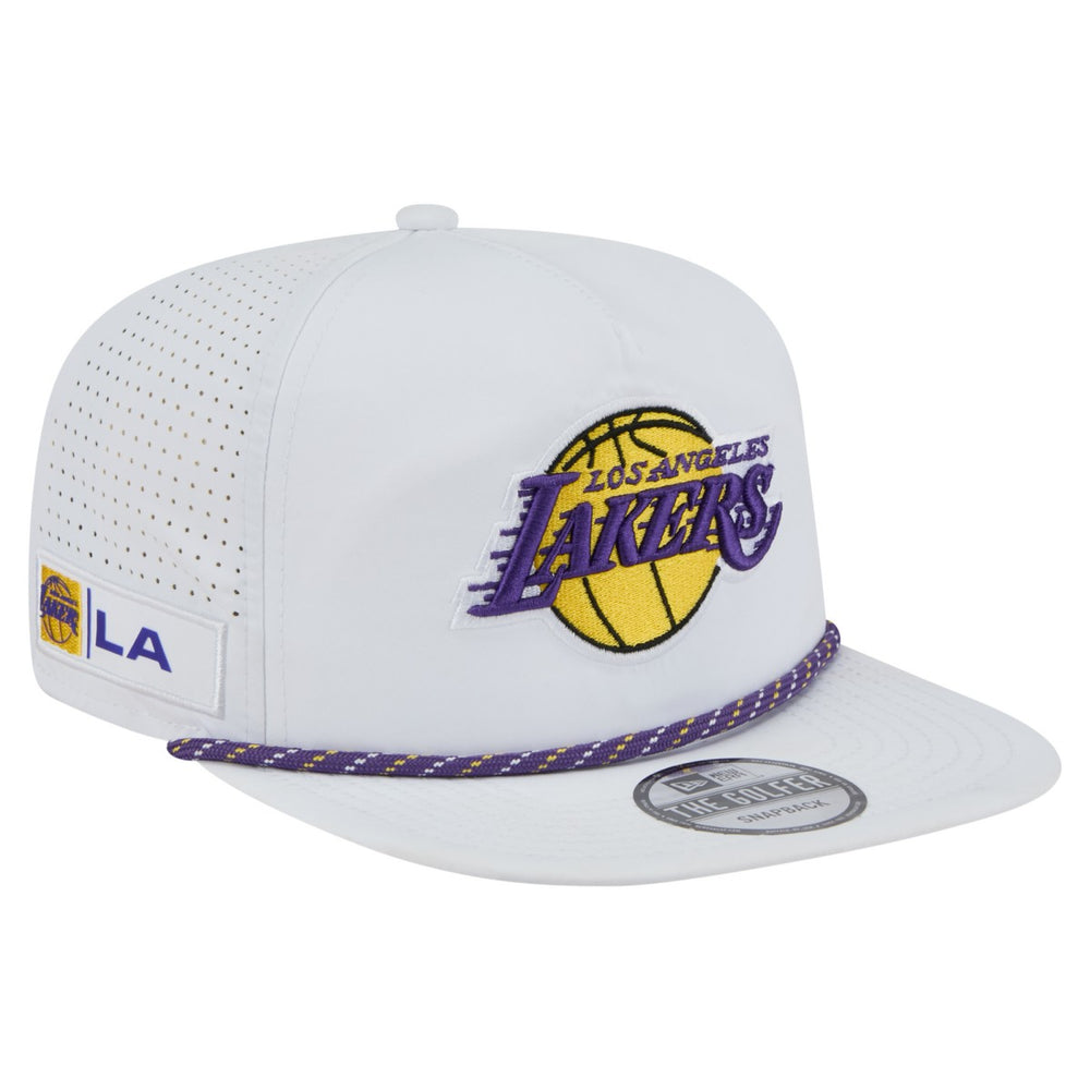 Los Angeles Lakers Performance Rope Golfer Adjustable Hat - White sale