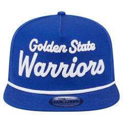 Golden State Warriors Team Text Golfer Snapback Hat sale - Royal shop