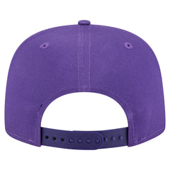 Los Angeles Lakers Team Text Golfer Snapback Hat - Purple sale
