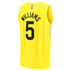 Cody Williams Utah Jazz Youth 2024 NBA Draft Fast Break Player Jersey - Icon Edition - Yellow shop