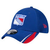 New York Rangers New Era Linear Featherweight 39THIRTY Flex Hat - Blue Hats