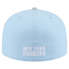 New York Rangers New Era Color Pack 2-Tone 59FIFTY Fitted Hat - Light Blue/Gray Hats