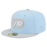Philadelphia Flyers New Era Color Pack Two-Tone 59FIFTY Fitted Hat - Light Blue/Gray Hats