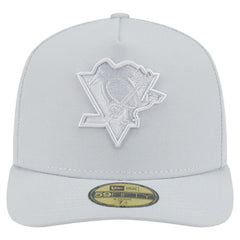 Pittsburgh Penguins New Era Color Pack A-Frame 59FIFTY Fitted Hat - Gray Hats