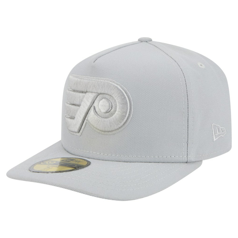 Philadelphia Flyers New Era Color Pack A-Frame 59FIFTY Fitted Hat - Gray Hats