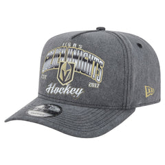 Vegas Golden Knights New Era Throwback Washed A-Frame Pre-Curved 9FIFTY Snapback Hat - Charcoal Hats