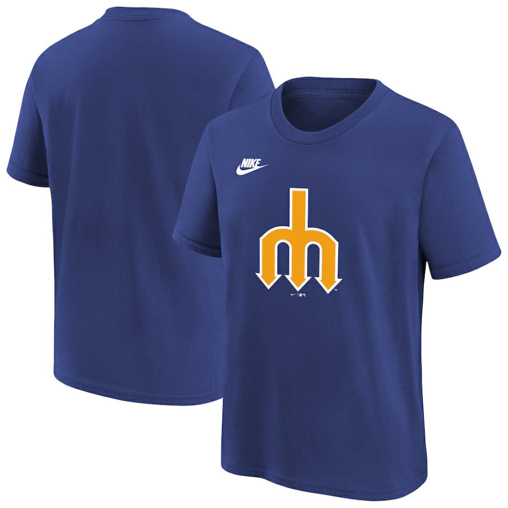 Seattle Mariners Youth Team Logo T-Shirt Royal