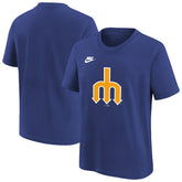 Seattle Mariners Youth Team Logo T-Shirt Royal