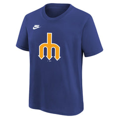 Seattle Mariners Youth Team Logo T-Shirt Royal